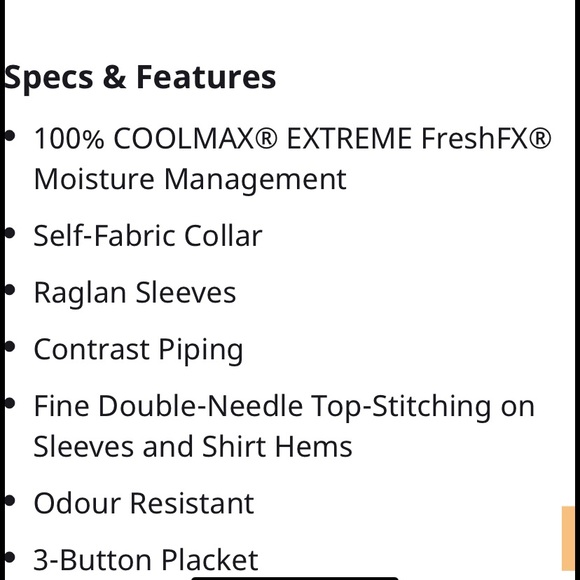 NWT Stormtech cool max polo size XL - Picture 3 of 5